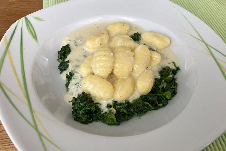 Gnocchi mit Spinat