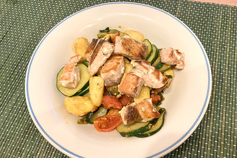 Gnocchi mit Lachs