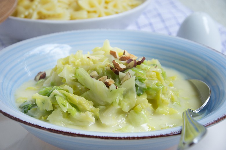 Rahmsauce mit Wirsing