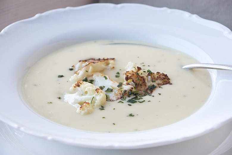 Blumenkohlsuppe mit Quark