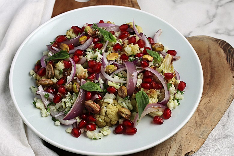 Blumenkohlsalat mit Granatapfel