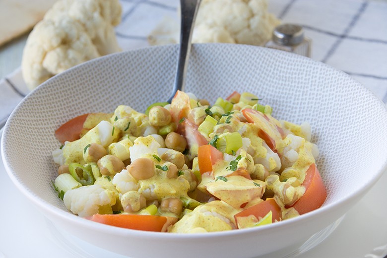 Blumenkohlsalat mit Curry