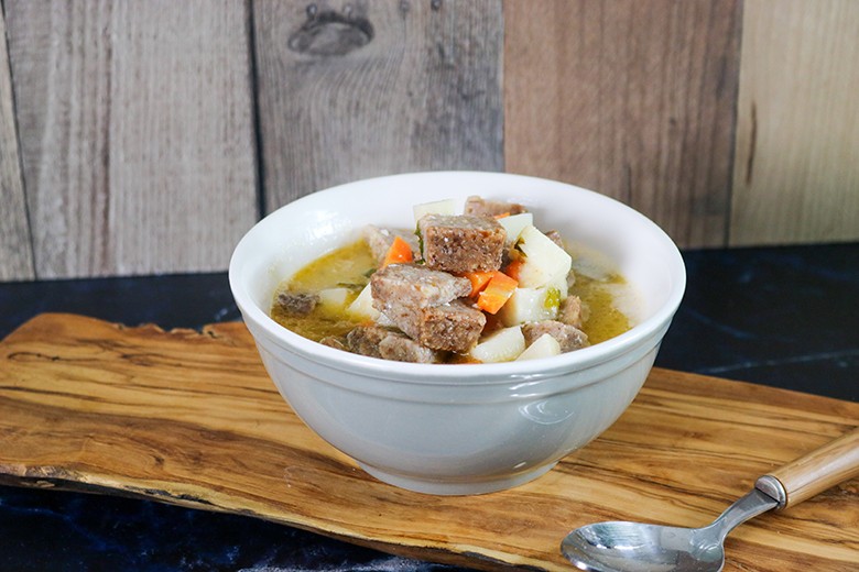 Geröstete Brotsuppe