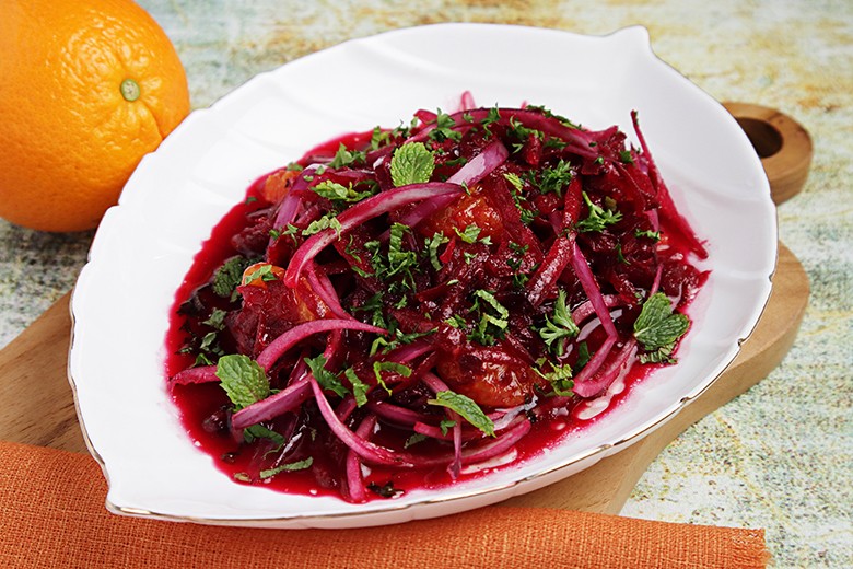 Rote Bete-Salat mit Orangen