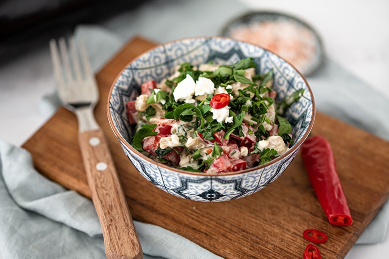Griechischer Auberginensalat
