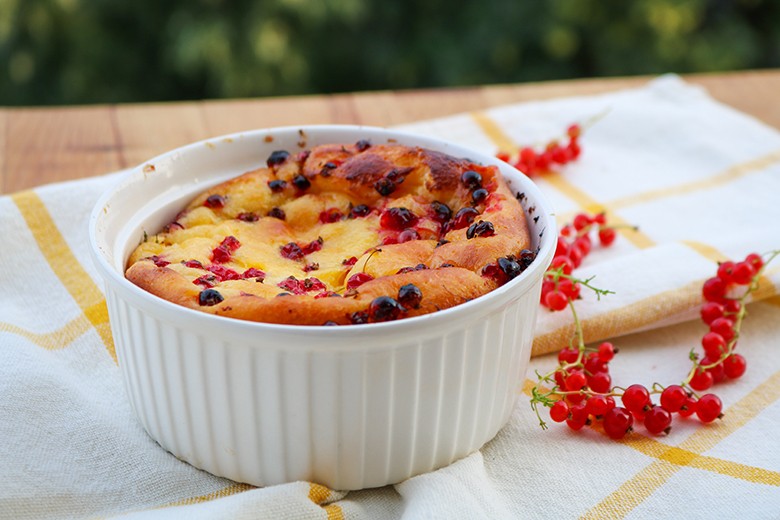 Johannisbeerauflauf mit Quark