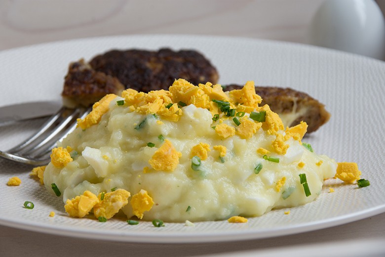 Kartoffelpüree mit Ei