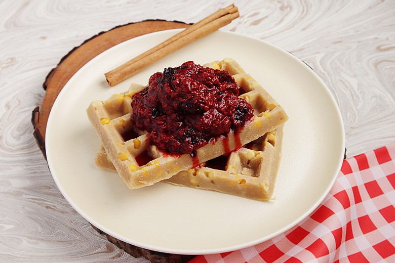 Vegane Waffeln aus Linsen