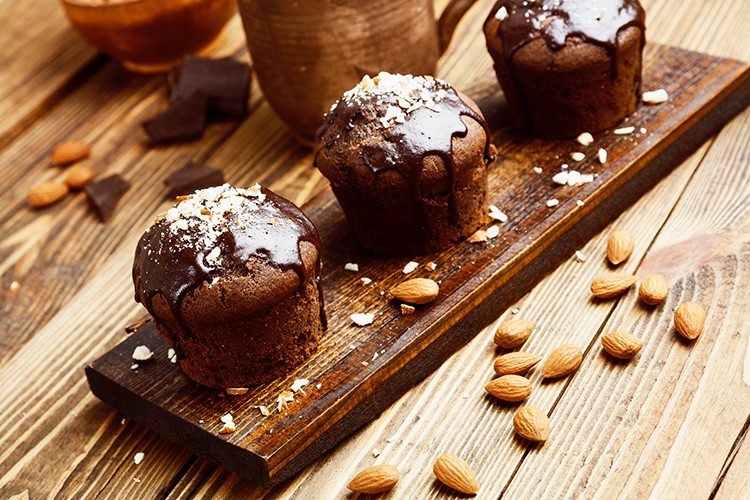 Dinkel-Muffins mit Schoko