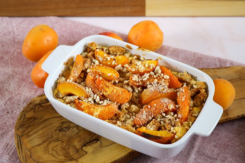 Quarkauflauf mit Aprikosen