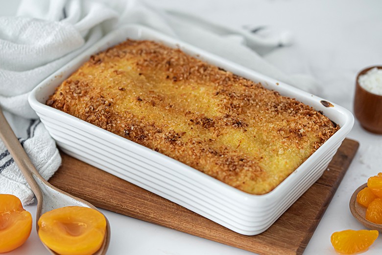 Quarkauflauf mit Obst