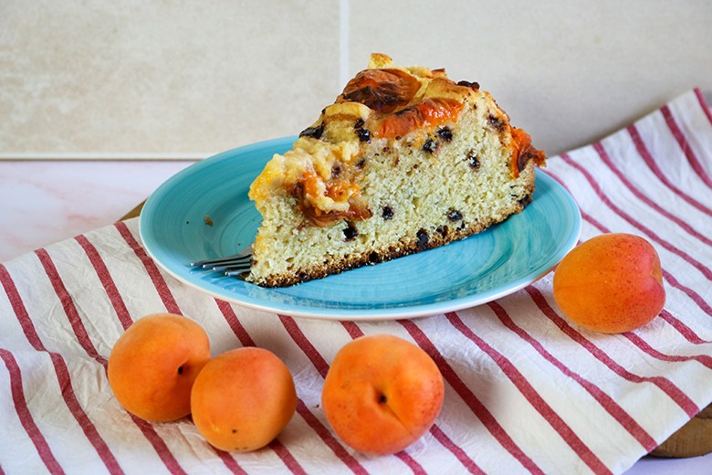 Versunkener Aprikosenkuchen