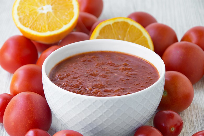 Tomaten-Orangen-Suppe