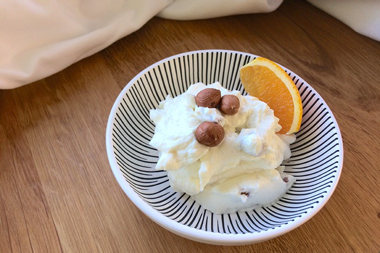 Schneller Orangenquark