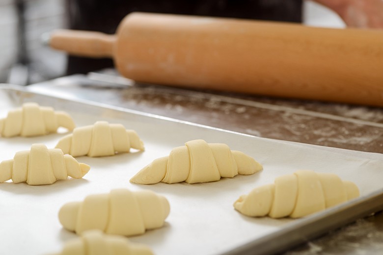 Quarkhörnchen mit Aprikosenmarmelade