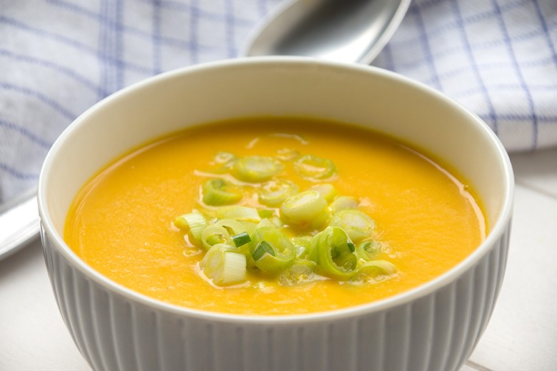 Möhrencremesuppe mit Kartoffeln