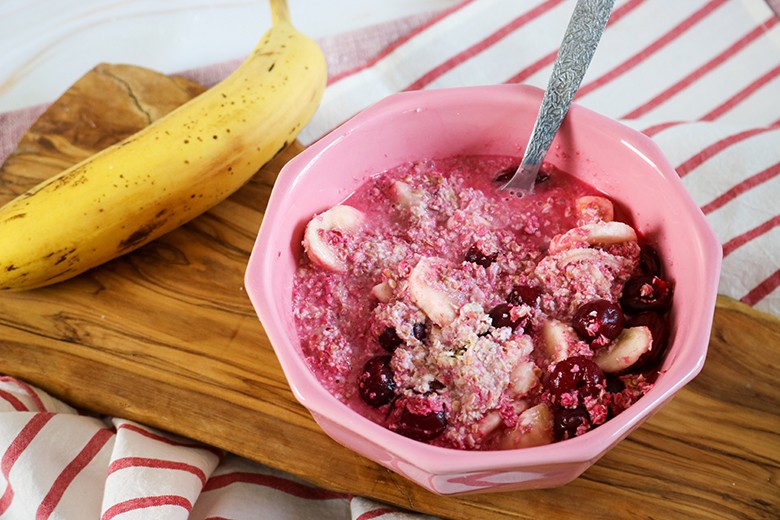 Kirschmüsli mit Bananen