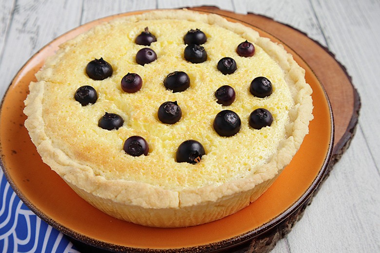 Blaubeerkuchen mit Schmand