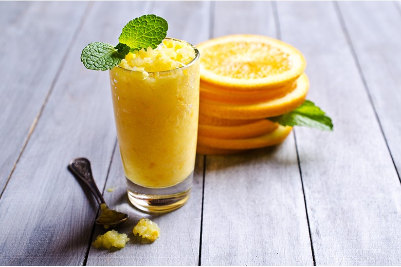 Orangensorbet