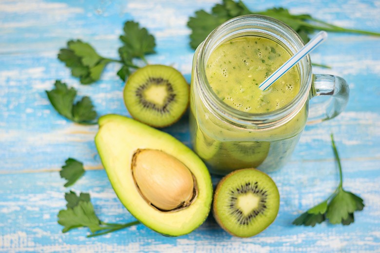 Smoothie in Grün