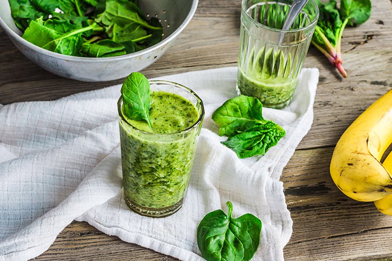 Smoothie mit Spinat