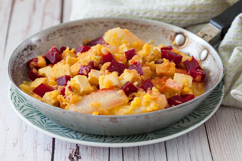 Tofu-Pfanne mit Linsen