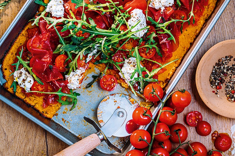 Süßkartoffelpizza