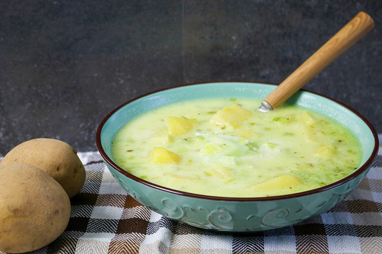 Französische Lauchcremesuppe
