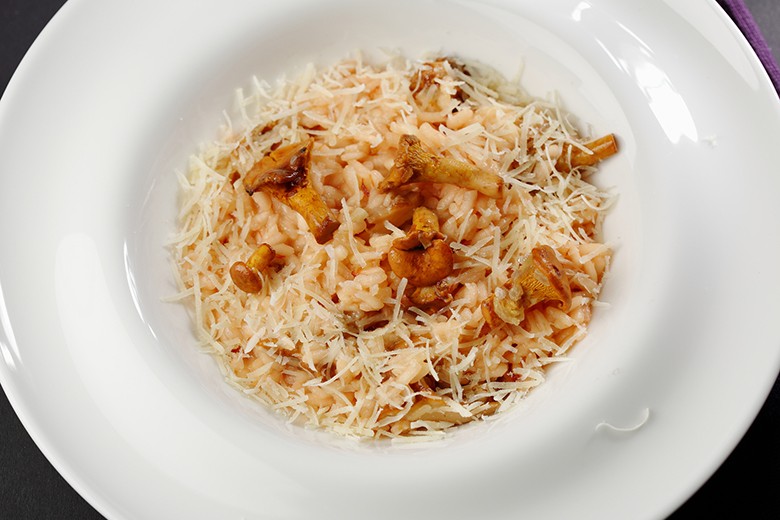 Pfifferling-Risotto mit Parmesan
