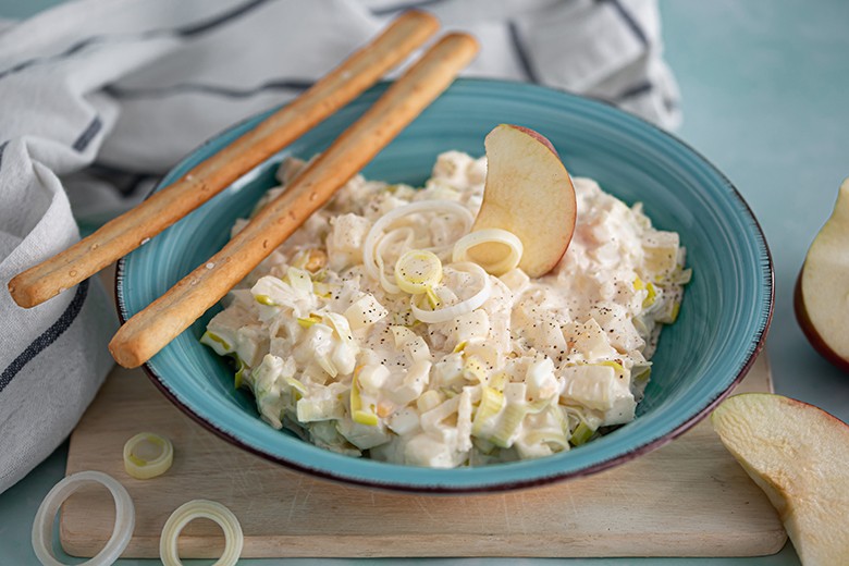 Fruchtiger Lauchsalat