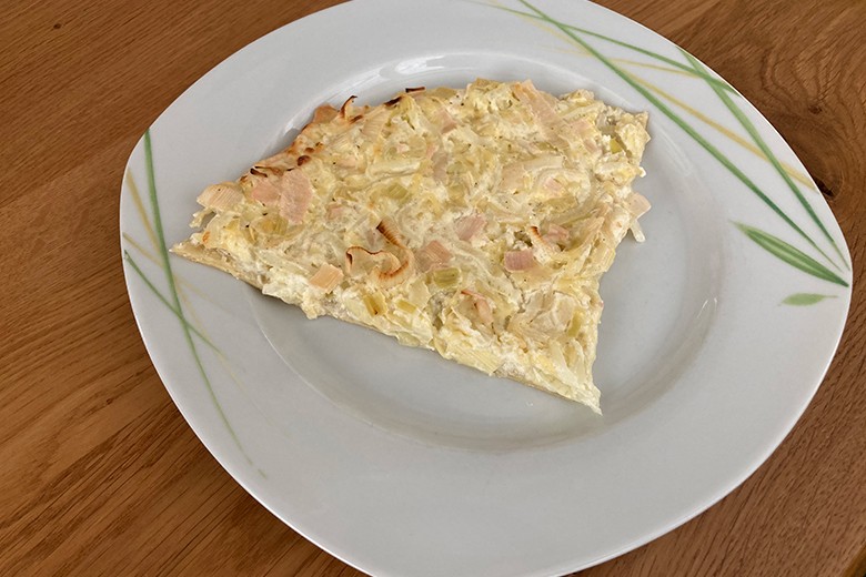 Lauch-Flammkuchen