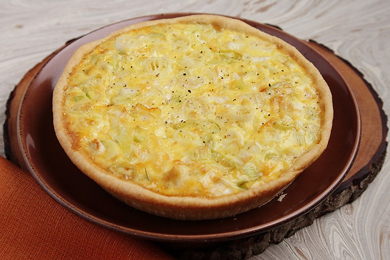 Einfache Lauchquiche