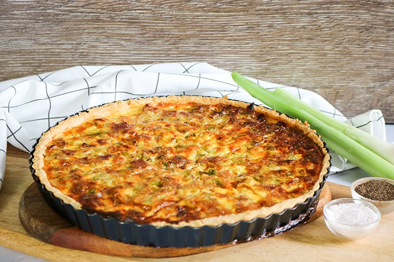 Lauchquiche mit Speck