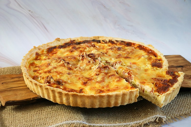 Saftige Lauchquiche mit Käse