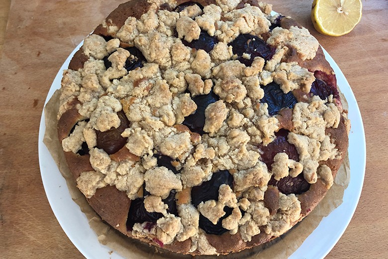 Pflaumenkuchen mit Streusel