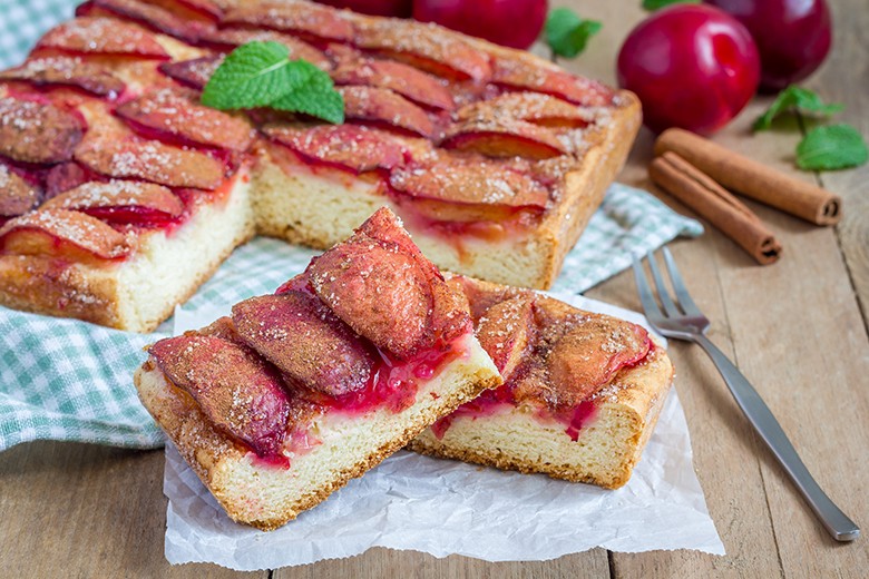 Pflaumenkuchen mit Hefe