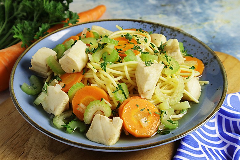Spaghetti mit Fischragout