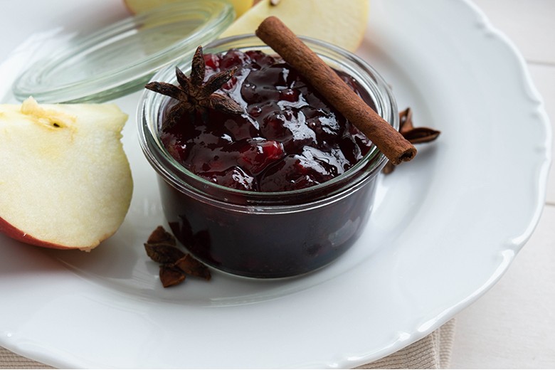 Preiselbeermarmelade mit Birne