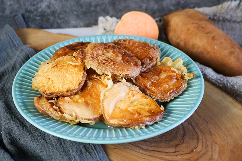 Frittierte Süßkartoffeln