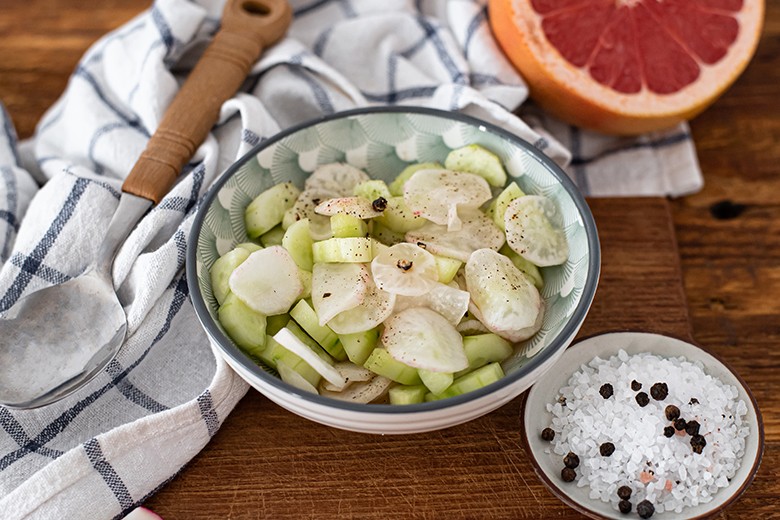 Rettichsalat mit Gurke