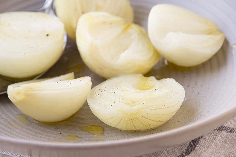 Zwiebeln gebacken