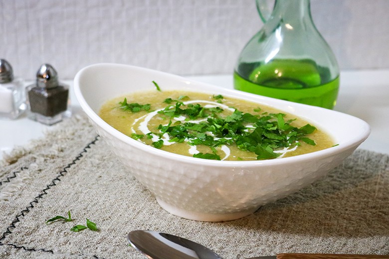 Vegane Rosenkohlsuppe