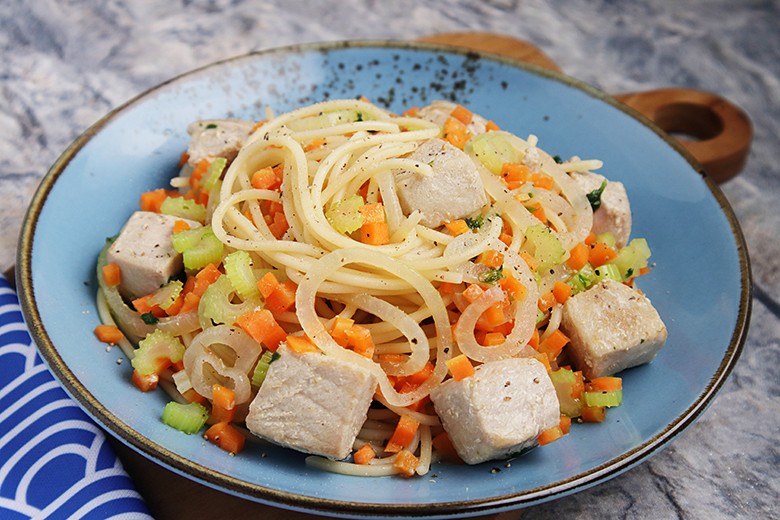 Nudeln mit Fischragout
