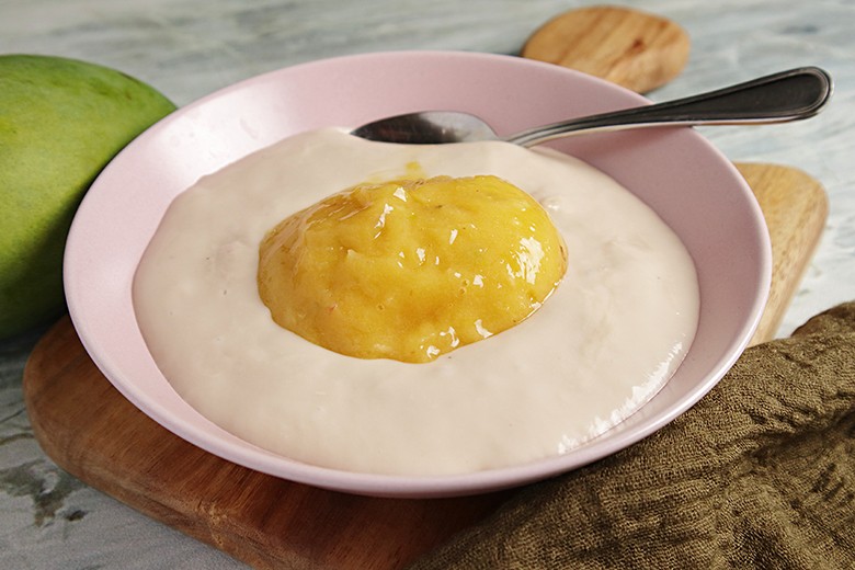 Veganes Tapioka-Frühstück