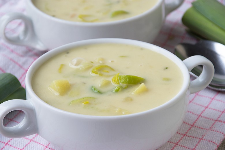 Porreecremesuppe