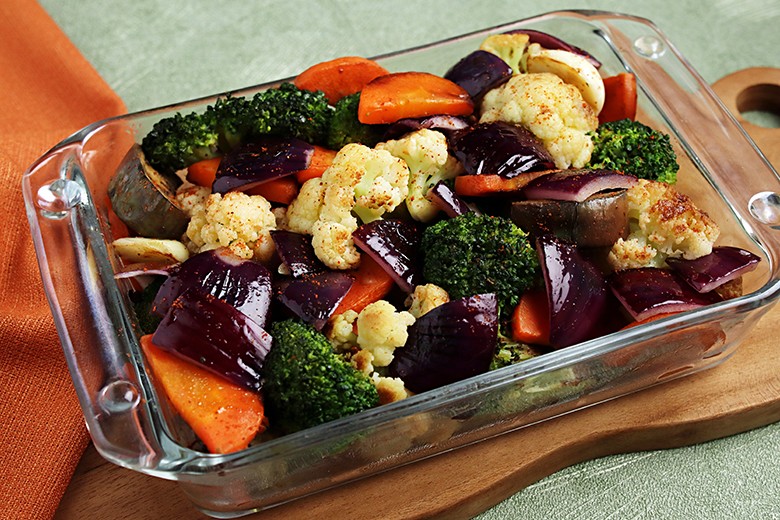 Veganes Miso-Ofengemüse