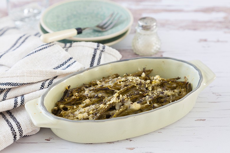 Grüne Bohnen mit Parmesan