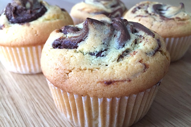 Muffins mit Nutella