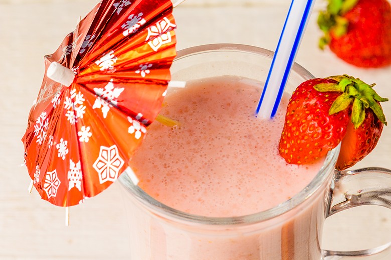 Veganer Erdbeershake