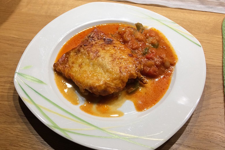 Paprikaschnitzel aus dem Ofen